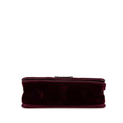 Chanel Sac Medium Velvet and Tweed Boy Flap