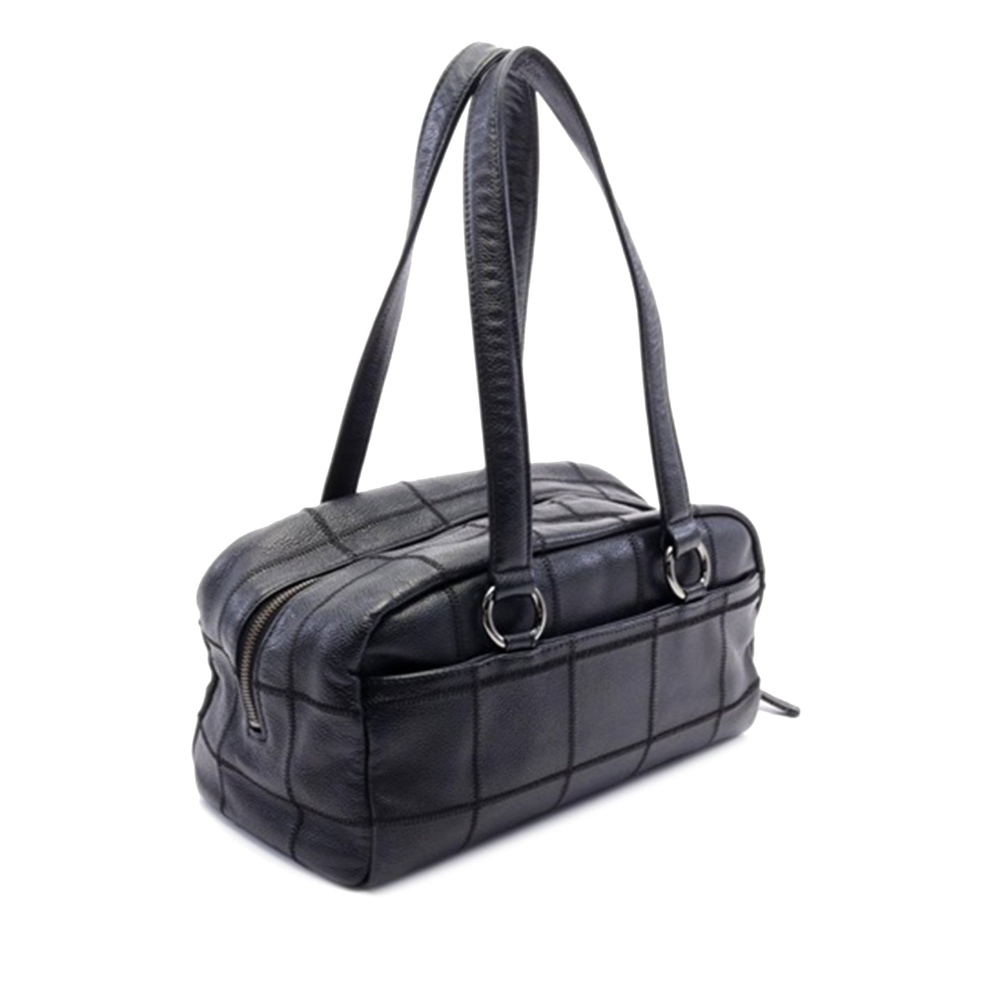 Black Chanel Choco Bar Caviar Shoulder Bag