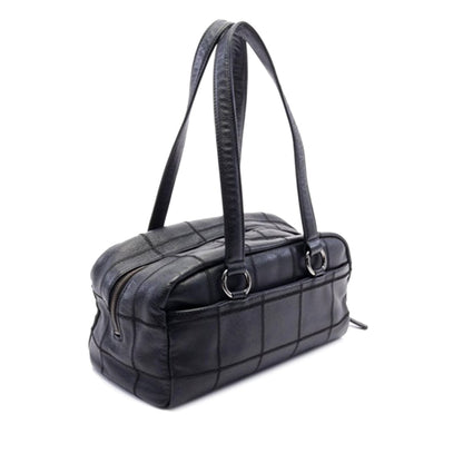 Black Chanel Choco Bar Caviar Shoulder Bag