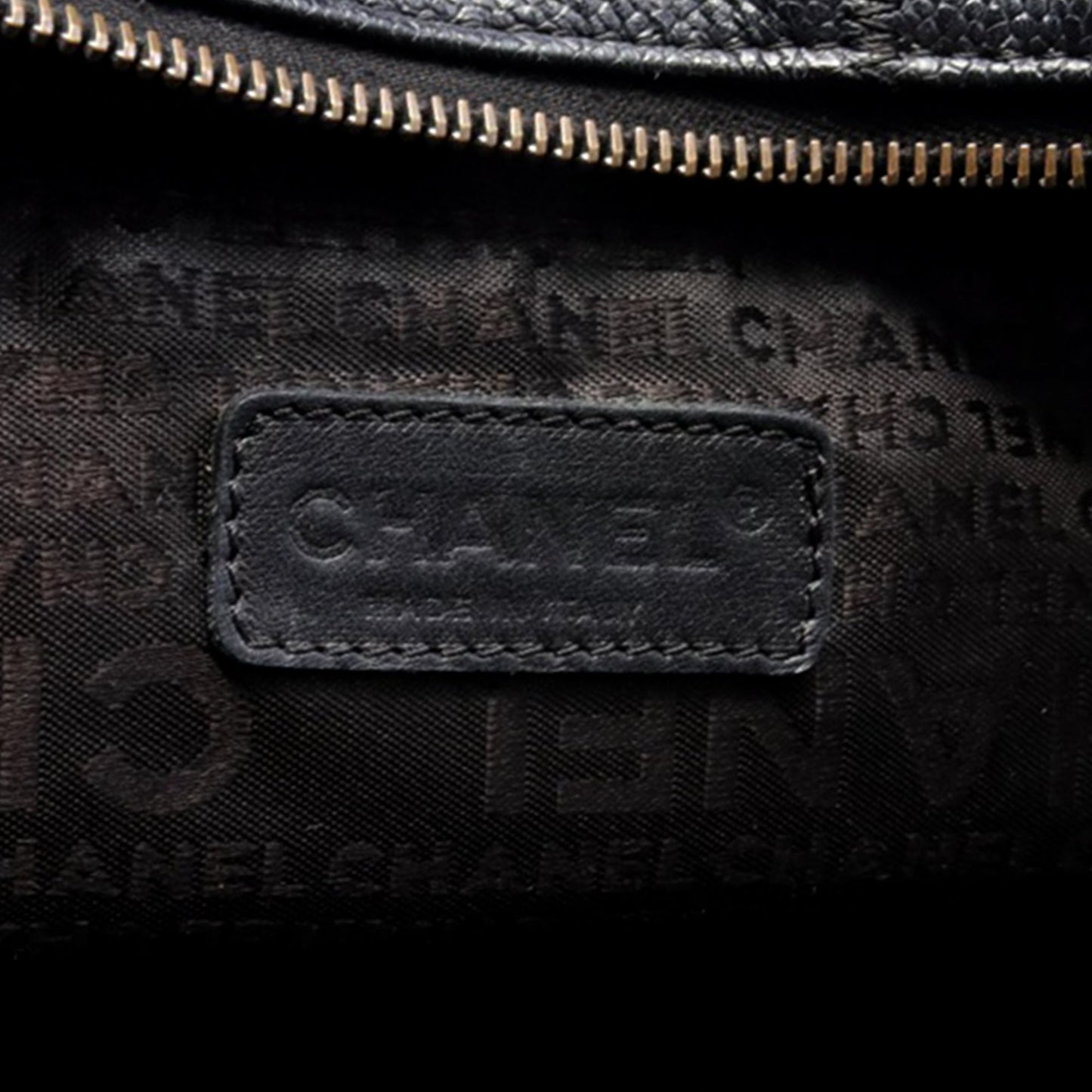 Black Chanel Choco Bar Caviar Shoulder Bag