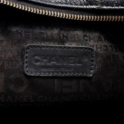 Black Chanel Choco Bar Caviar Shoulder Bag
