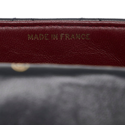 Black Chanel Small Lambskin Kelly Top Handle Bag