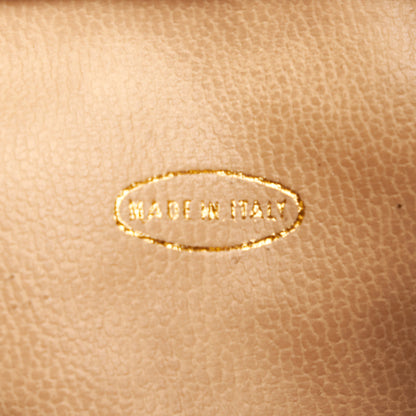 Gold Chanel Brocade Bucket Bag