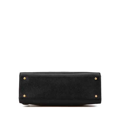 Black Chanel Caviar Zip Handbag
