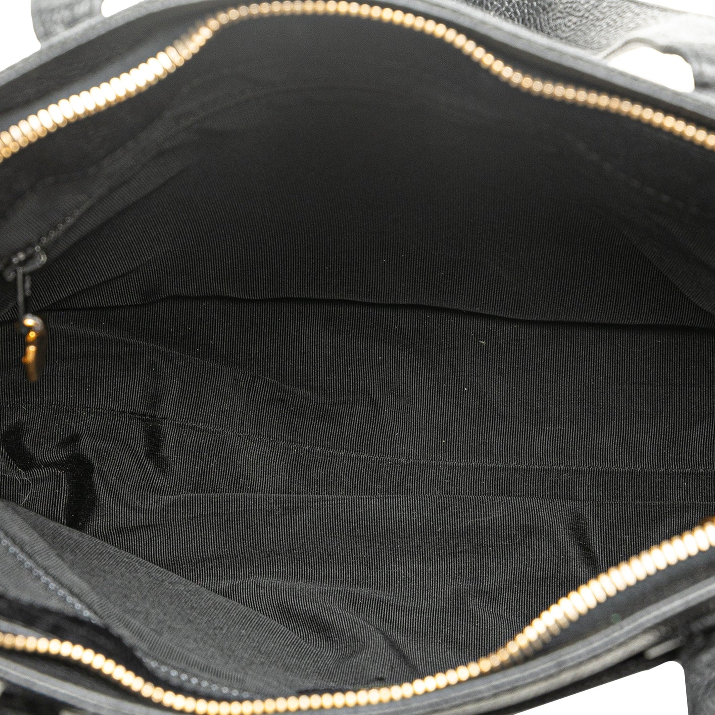 Black Chanel Caviar Zip Handbag