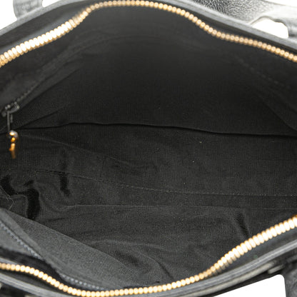 Black Chanel Caviar Zip Handbag