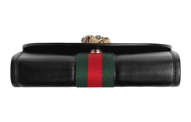 (WMNS) Gucci Rajah SeriesClutch Chain Single Shoulder Bag mini Black 573797-0OLHX-8389