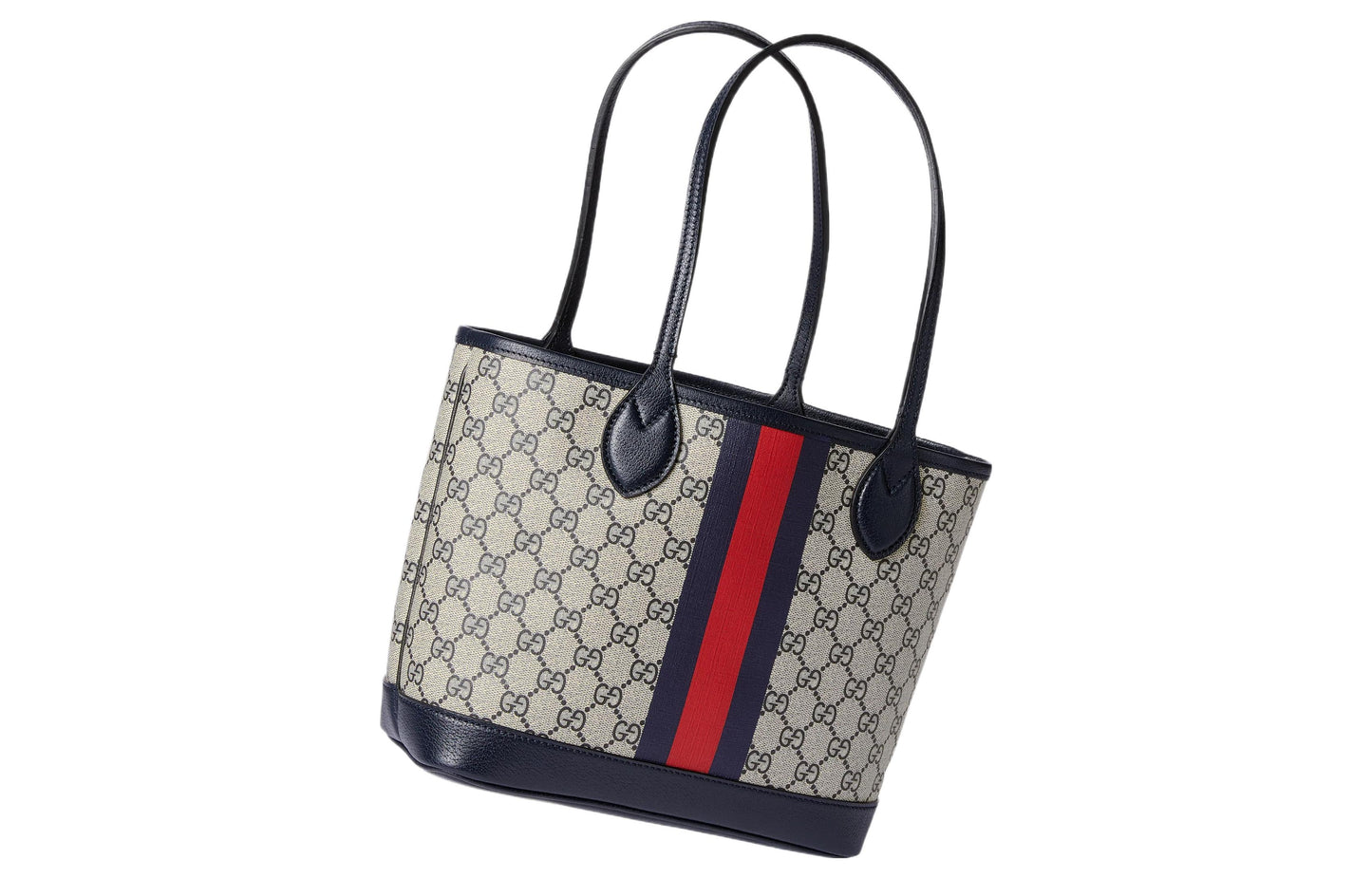 (WMNS) Gucci Ophidia Small Tote Bag 'Beige Blue Supreme' 726762-2YGAT-8562