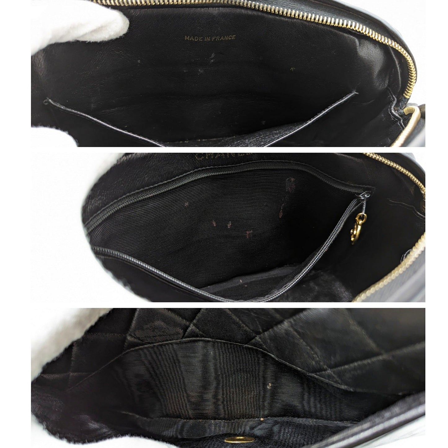 Chanel Vintage Lambskin Quilted Front Pocket Camera Bag