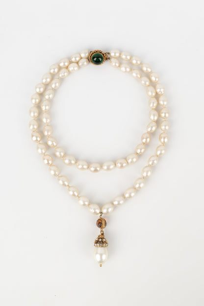 Collier de perles Chanel 1980s