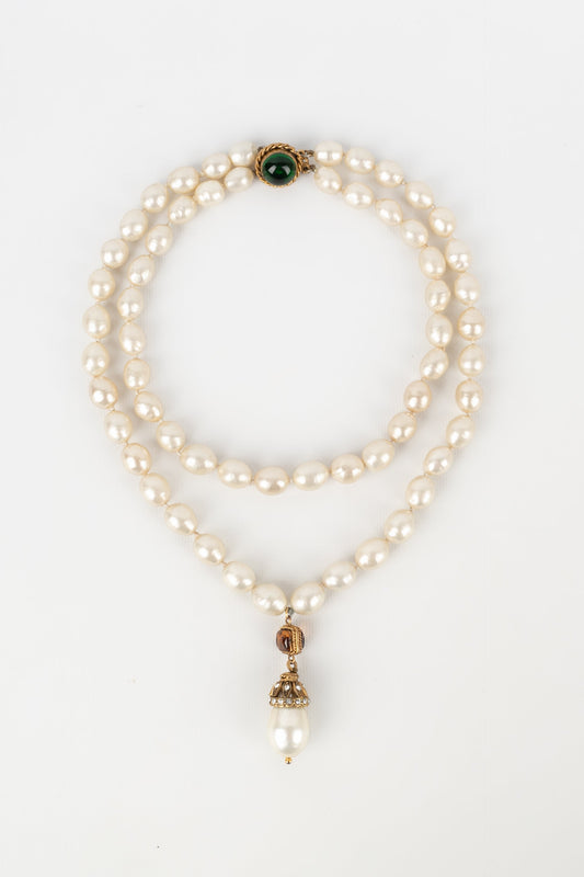 Collier de perles Chanel 1980s
