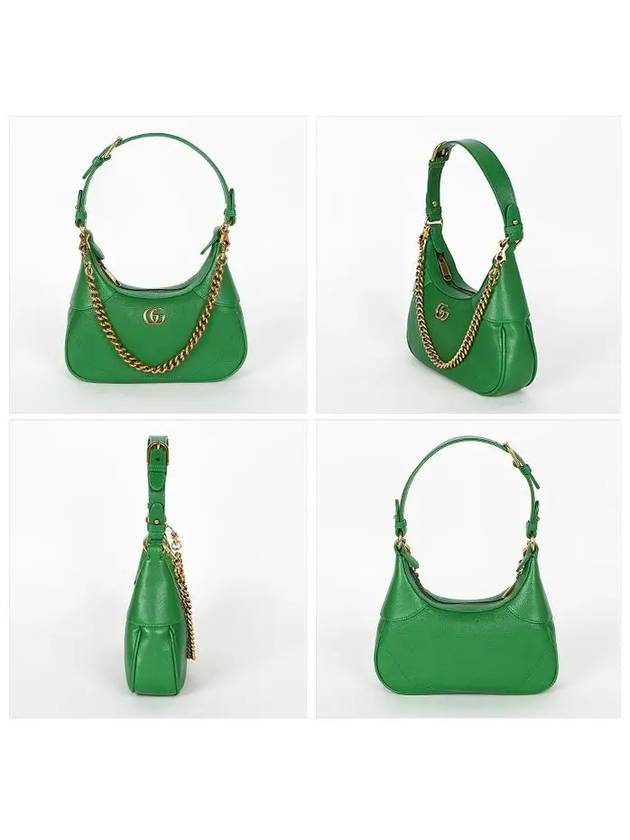 Gucci Aphrodite Small Logo Chain Shoulder Bag Green