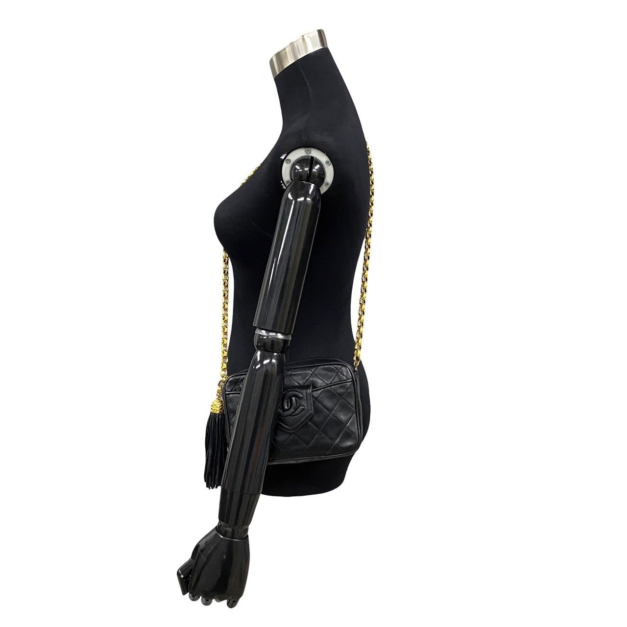 Chanel CC Matelasse Fringe Bag  Leather Crossbody Bag