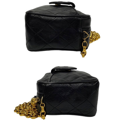 Chanel CC Matelasse Fringe Bag  Leather Crossbody Bag