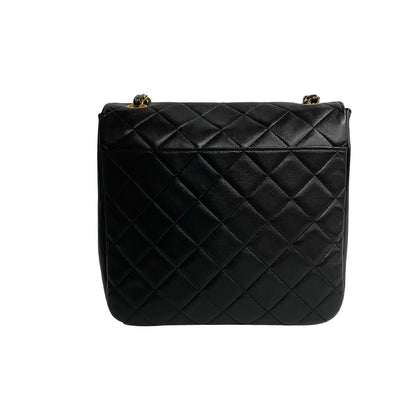 Chanel CC Half Moon Flap Crossbody Bag  Leather Crossbody Bag