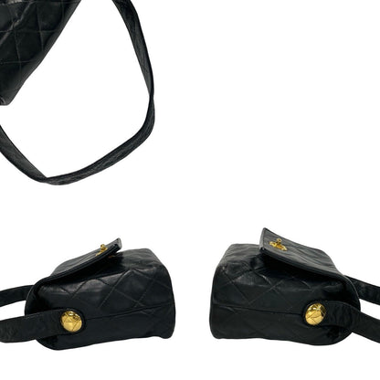Chanel CC Square Matelasse Bag  Leather Handbag