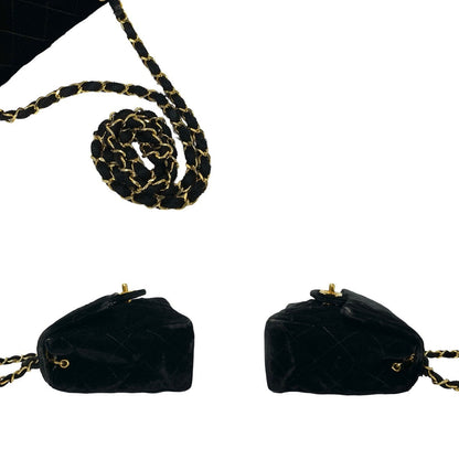 Chanel CC Velvet Mini Flap Crossbody Bag  Canvas Crossbody Bag
