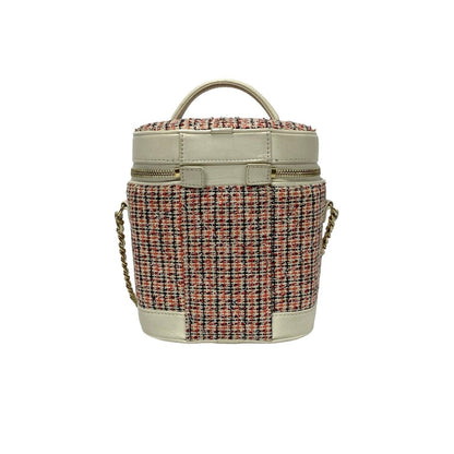Chanel CC Tweed Vanity Crosssbody Bag  Canvas Crossbody Bag in New Condition