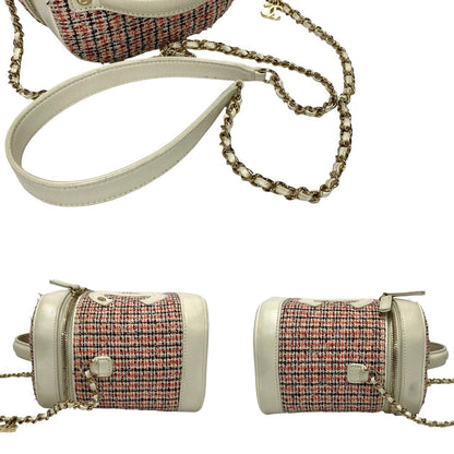 Chanel CC Tweed Vanity Crosssbody Bag  Canvas Crossbody Bag in New Condition
