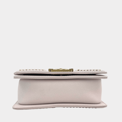 CHANEL 2021 - 2022 Small Boy "Braid Around" Bag Light Purple with Gold