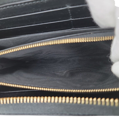 Gucci Black Calfskin 1955 Horsebit Long Wallet