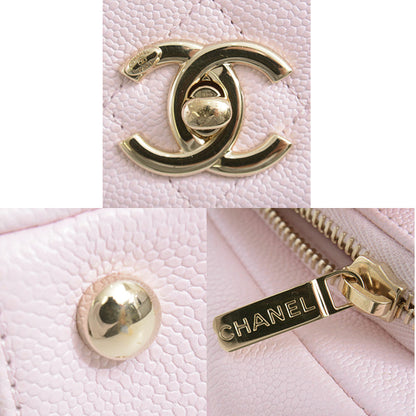 Chanel Caviar Skin Matelasse Top Handle Bag