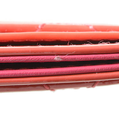 Chanel Matelasse Card Case Patent Leather Pink