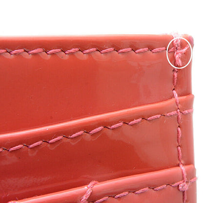 Chanel Matelasse Card Case Patent Leather Pink