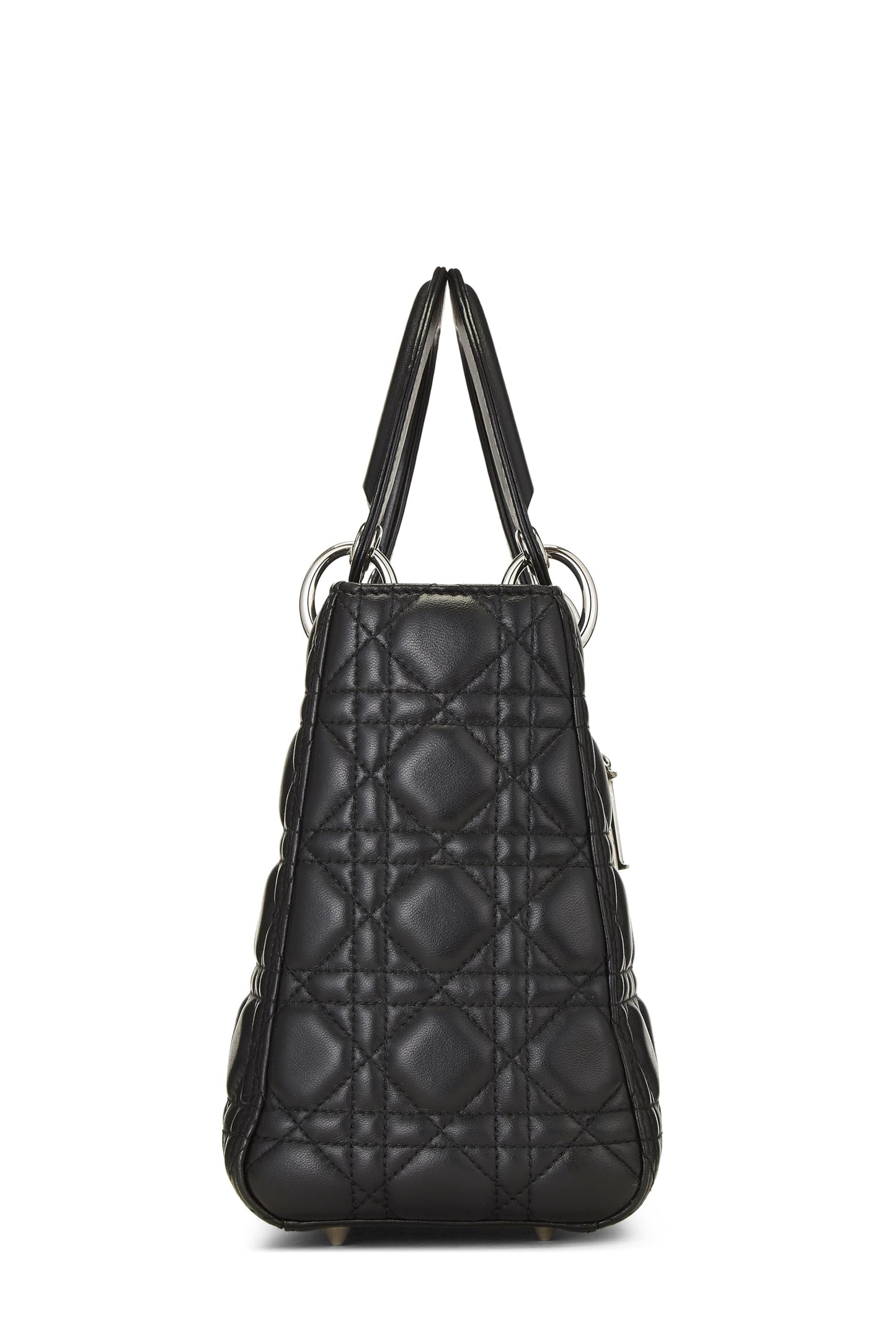 Dior, Black Cannage Quilted Lambskin Lady Dior Medium, Black