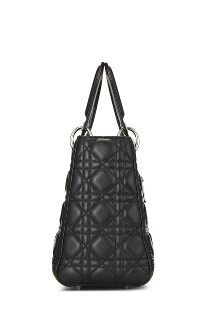 Dior, Black Cannage Quilted Lambskin Lady Dior Medium, Black