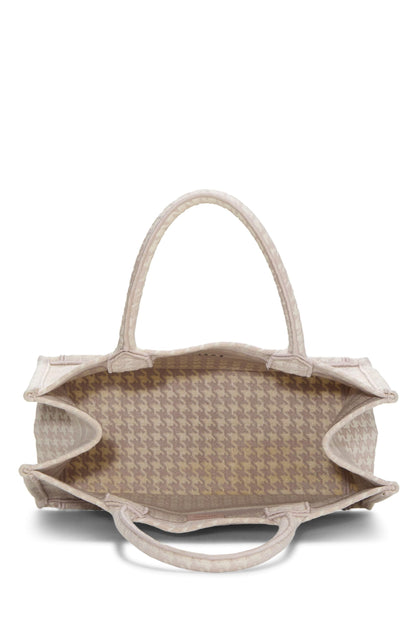 Dior, Pink Canvas Houndstooth Book Tote Medium, Pink