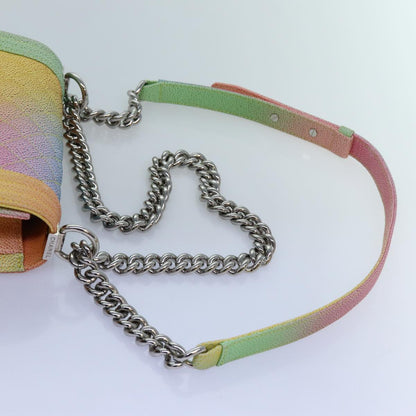 CHANEL Matelasse Boy Chanel Chain Shoulder Bag Leather Rainbow CC 71579S