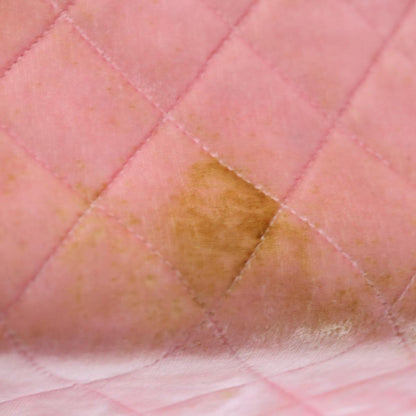 CHANEL Matelasse Hand Bag Velor Pink CC 71634A