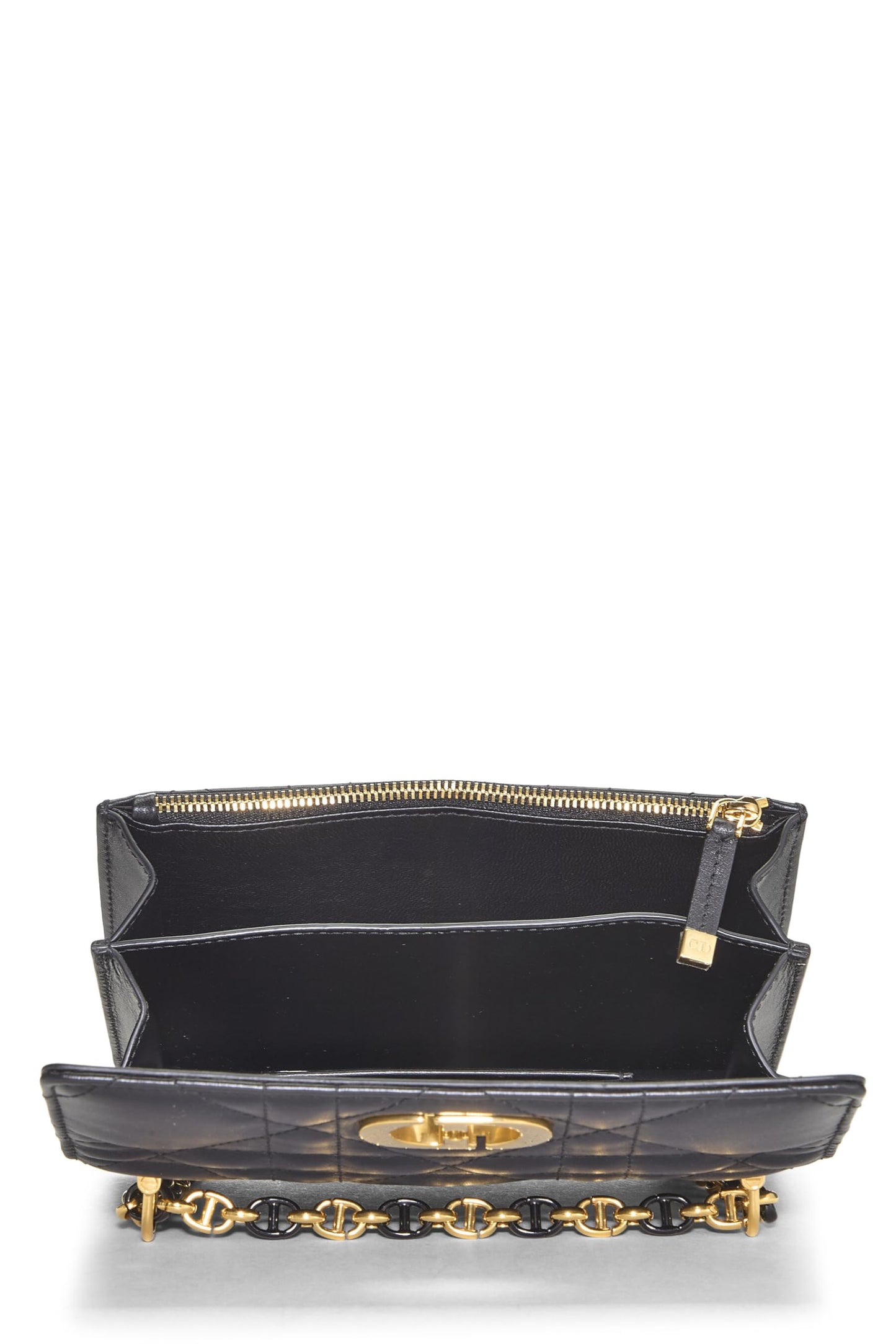 Dior, Black Cannage Lambskin Miss Caro Bag Mini, Black