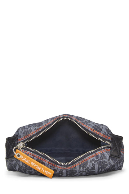 Dior, Navy Denim Trotter Flight Pouch, Navy