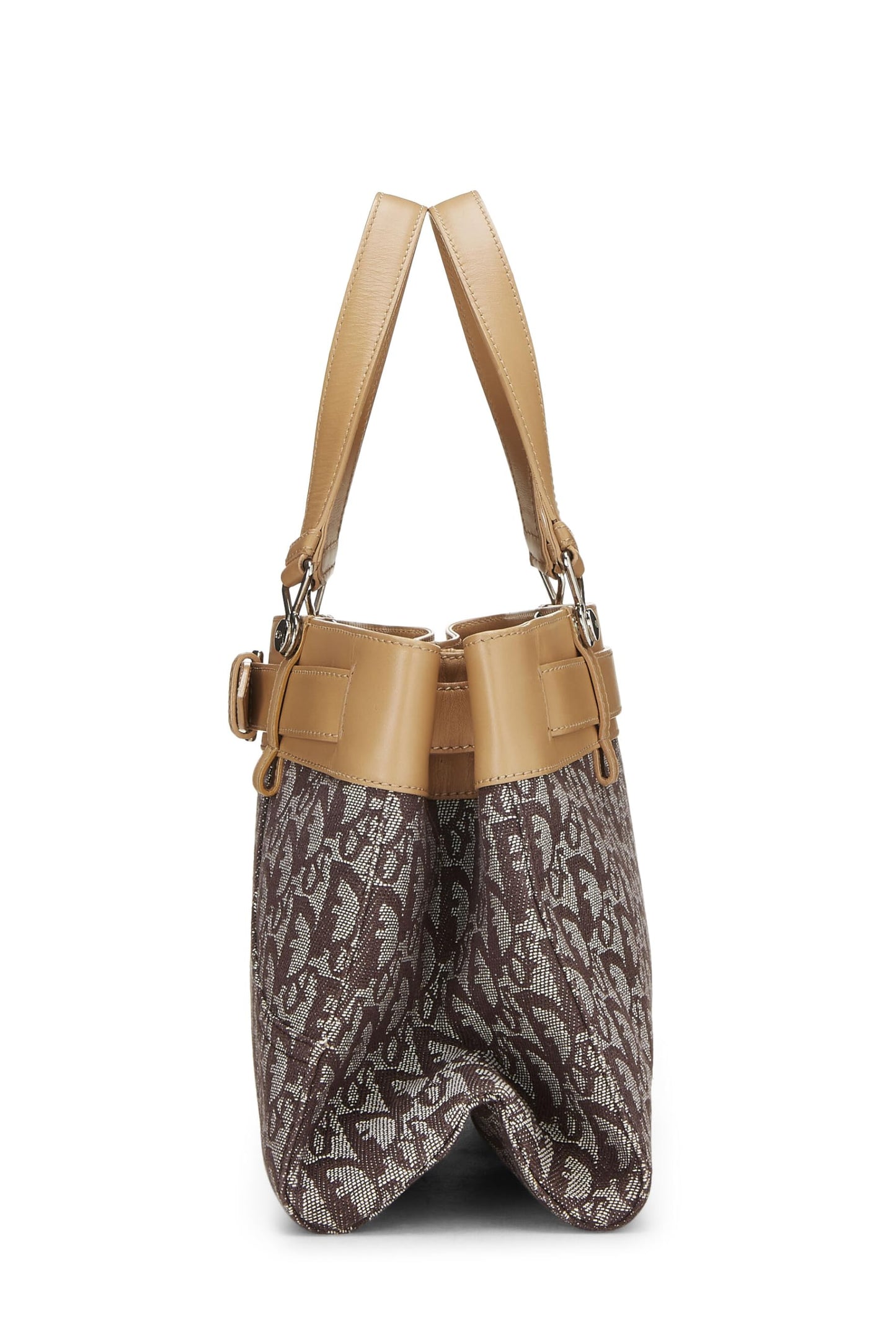 Dior, Brown Trotter Canvas Handbag, Brown