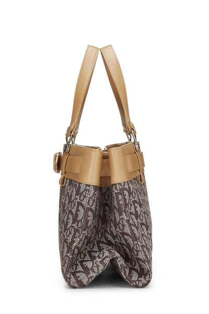 Dior, Brown Trotter Canvas Handbag, Brown