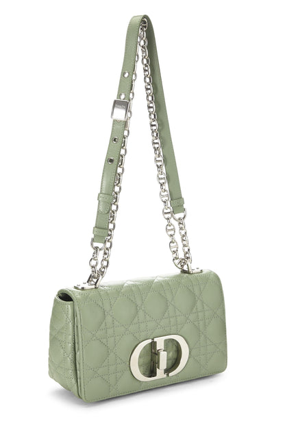 Dior, Green Cannage Calfskin Caro Bag Small, Green