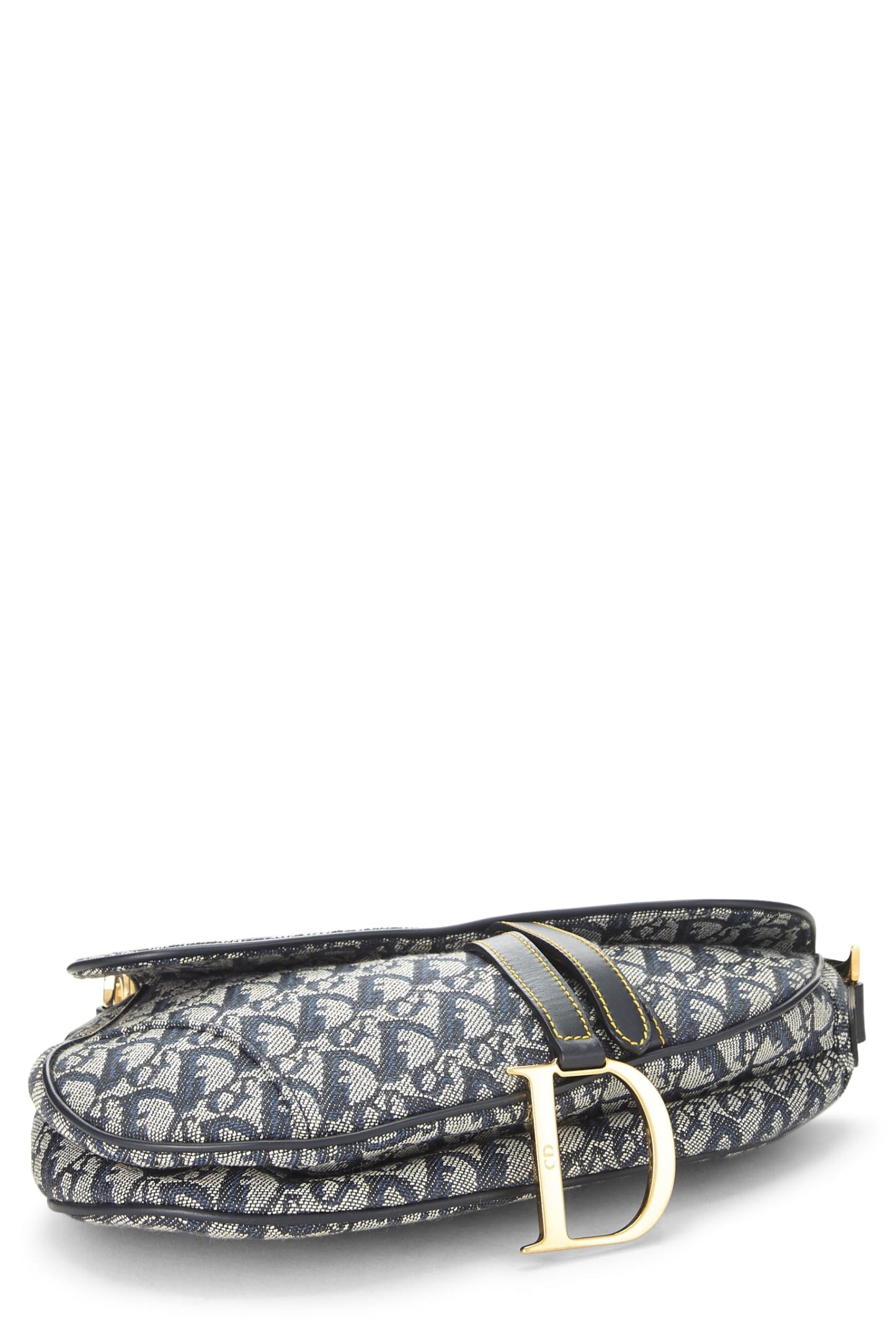 Dior, Navy Trotter Canvas Saddle Bag, Navy