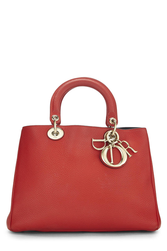 Dior, Red Leather Diorissimo Medium, Red
