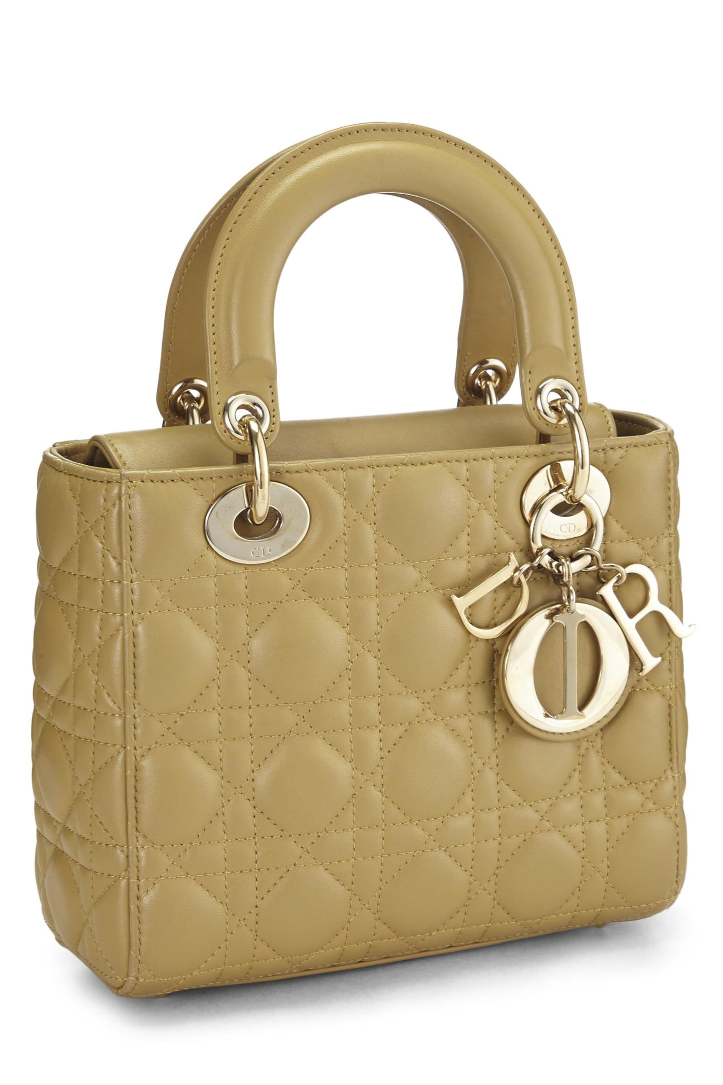 Dior, Green Cannage Lambskin My ABCDior Lady Dior Small, Green