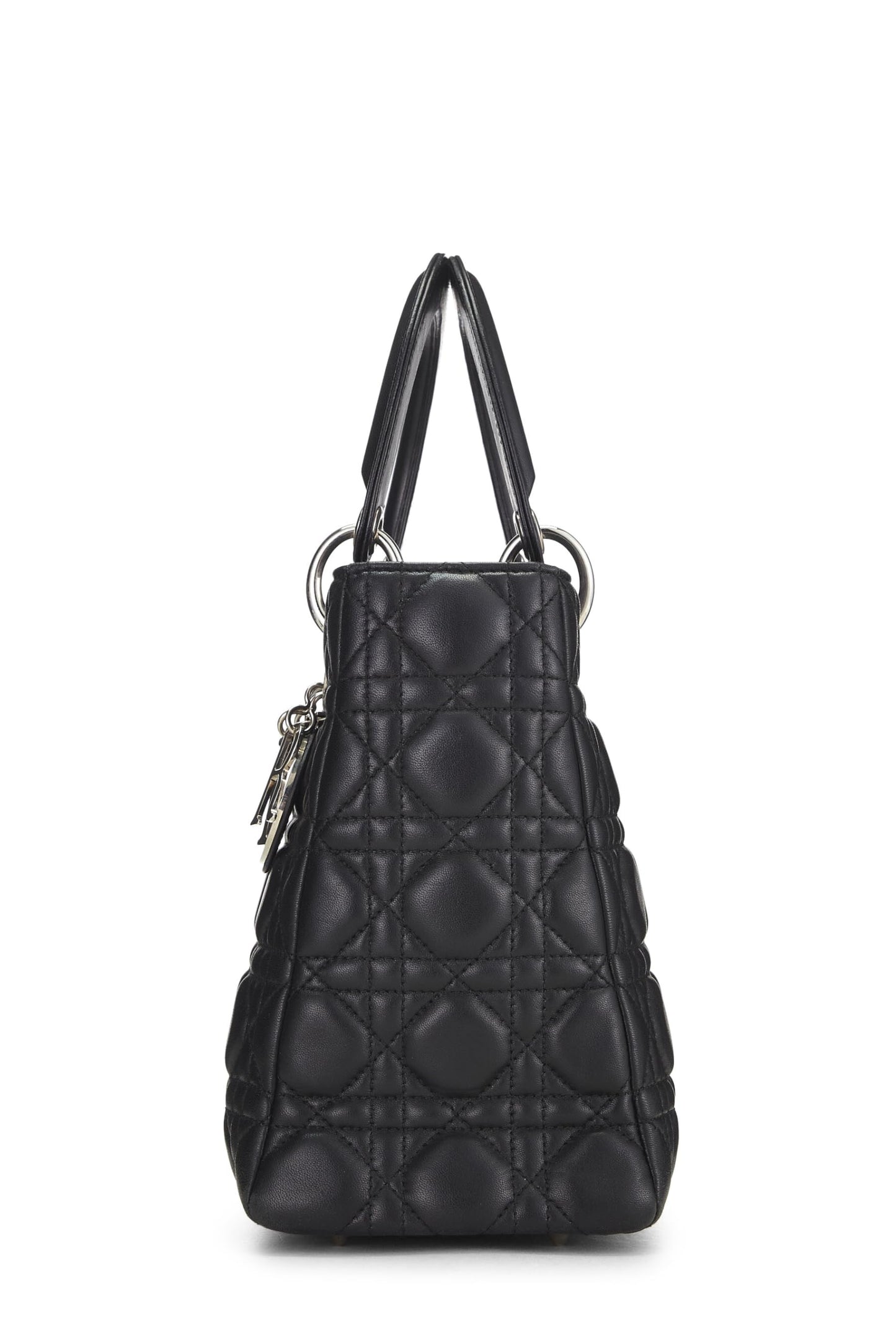 Dior, Black Cannage Quilted Lambskin Lady Dior Medium, Black