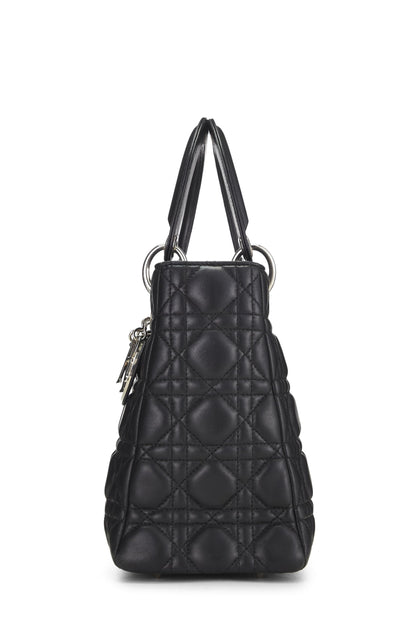 Dior, Black Cannage Quilted Lambskin Lady Dior Medium, Black