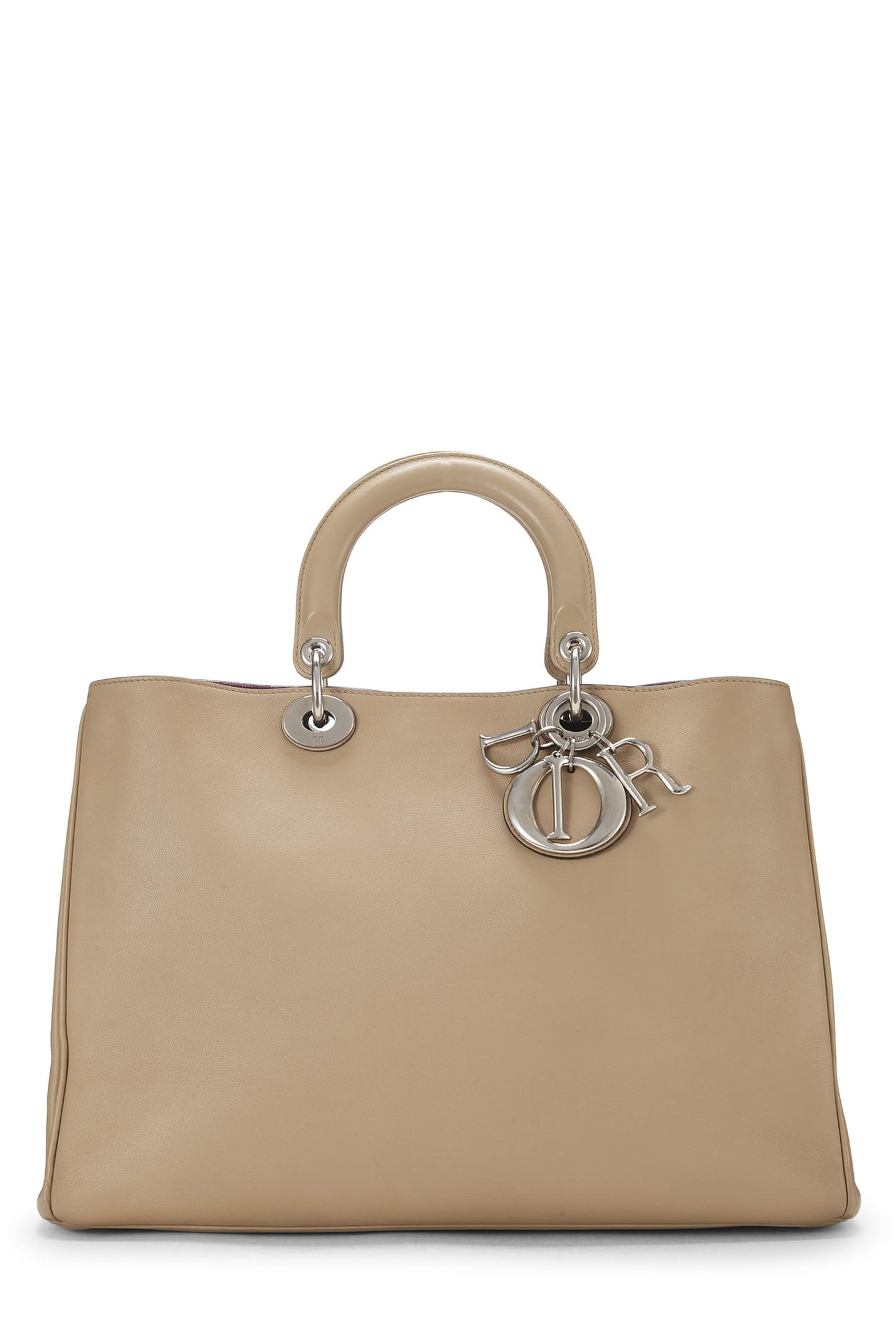 Dior, Beige Leather Diorissimo Medium, Beige