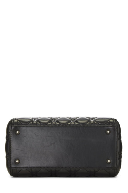 Dior, Black Cannage Quilted Lambskin Lady Dior Medium, Black