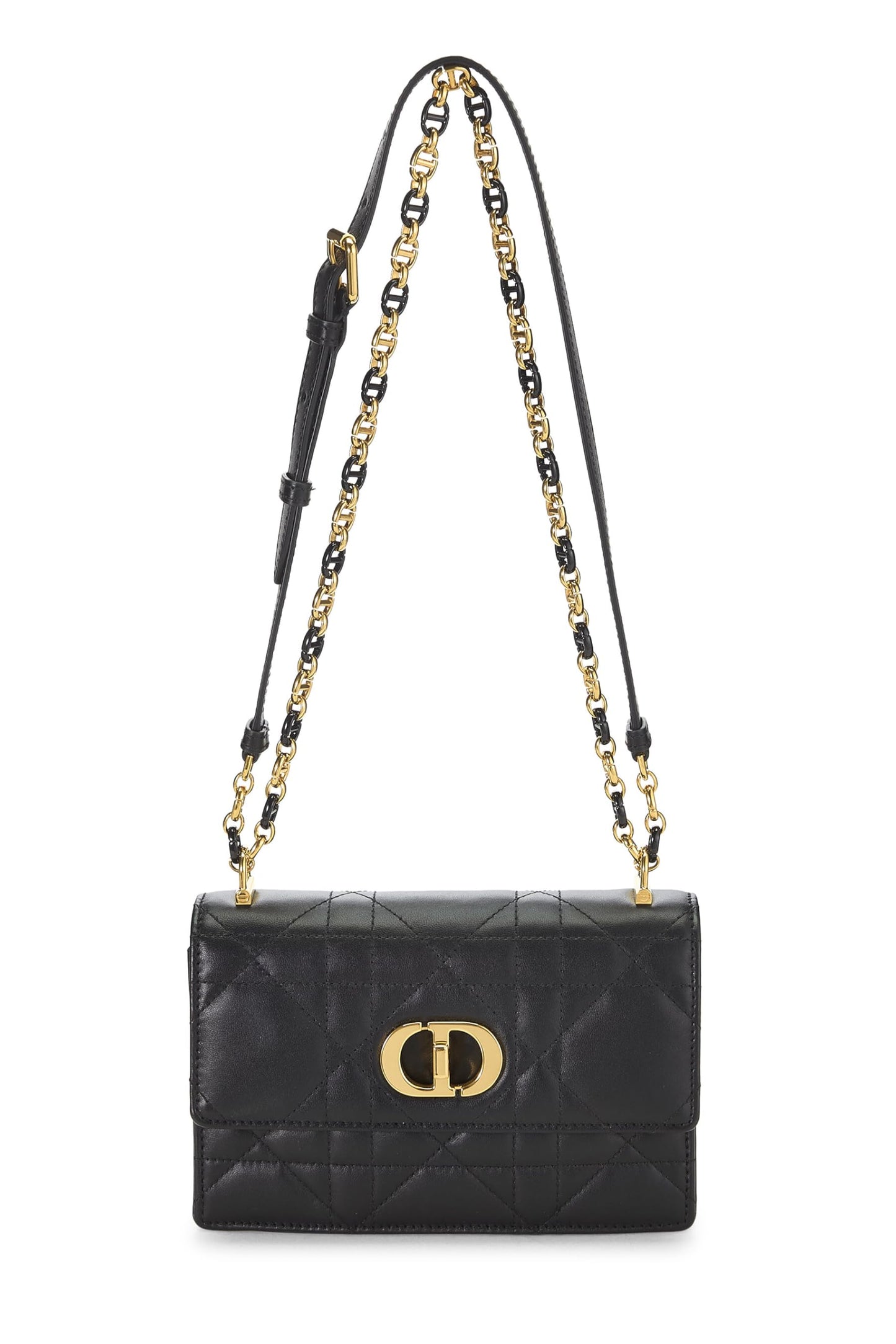 Dior, Black Cannage Lambskin Miss Caro Bag Mini, Black
