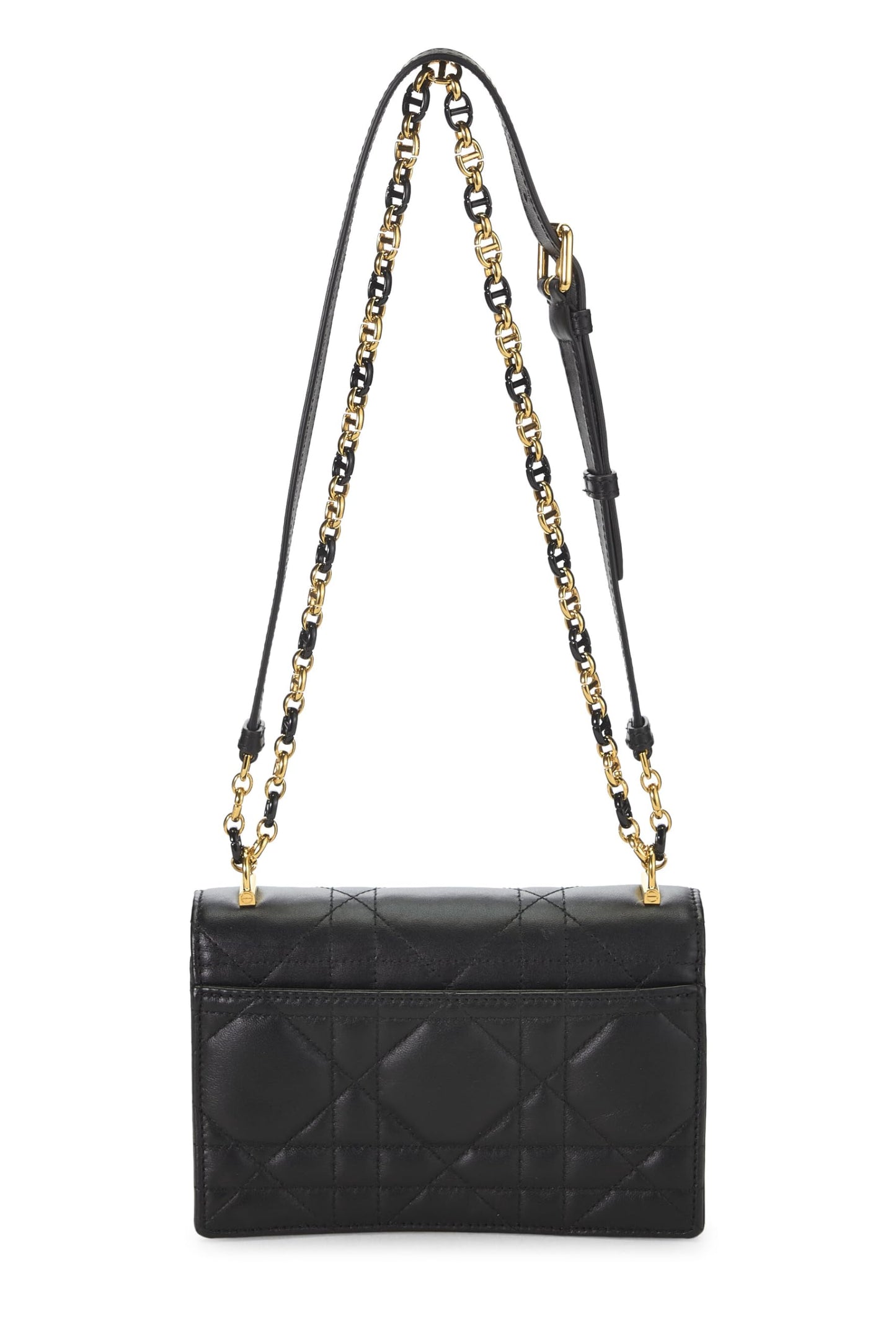 Dior, Black Cannage Lambskin Miss Caro Bag Mini, Black