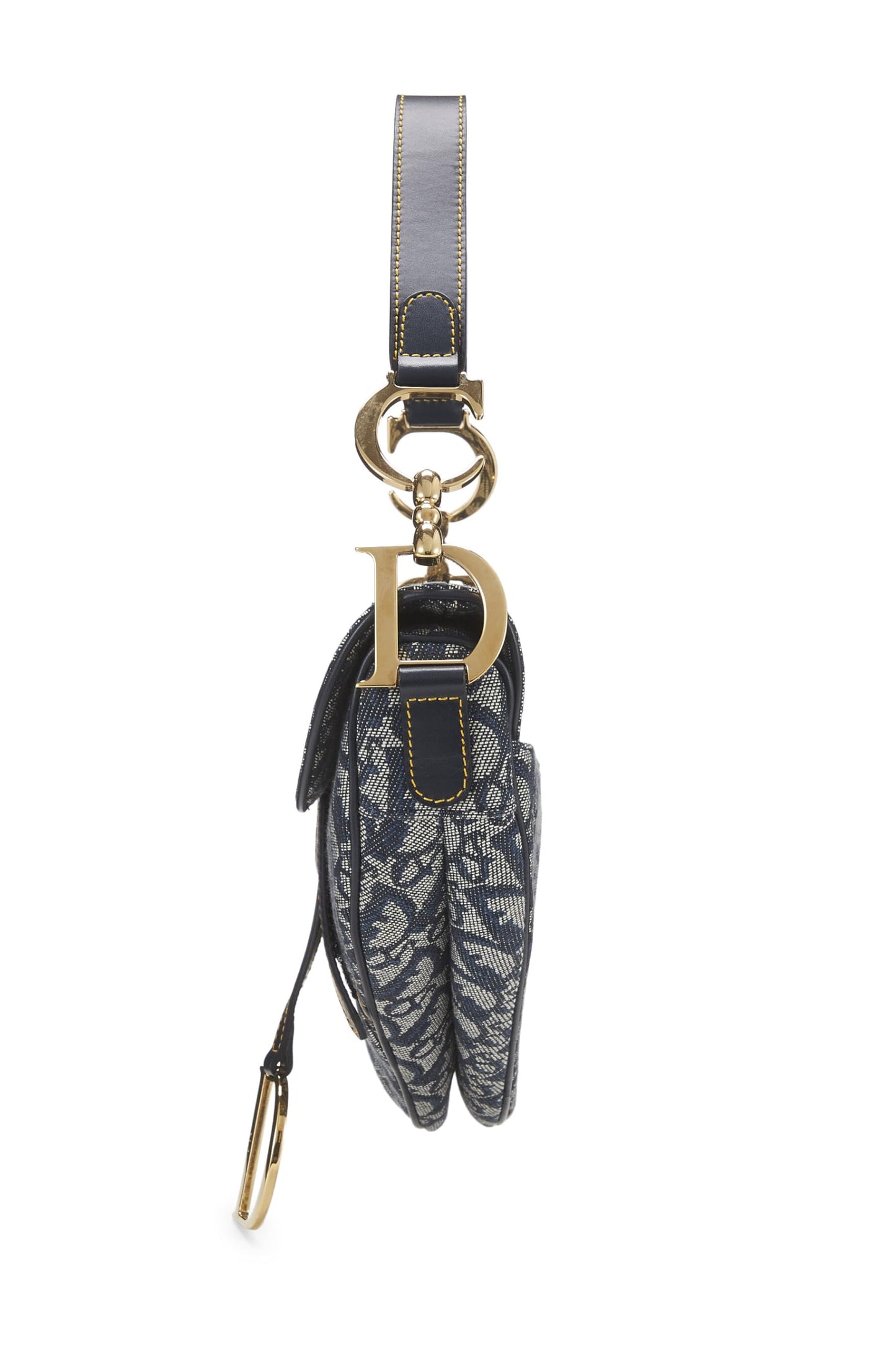 Dior, Navy Trotter Canvas Saddle Bag, Navy