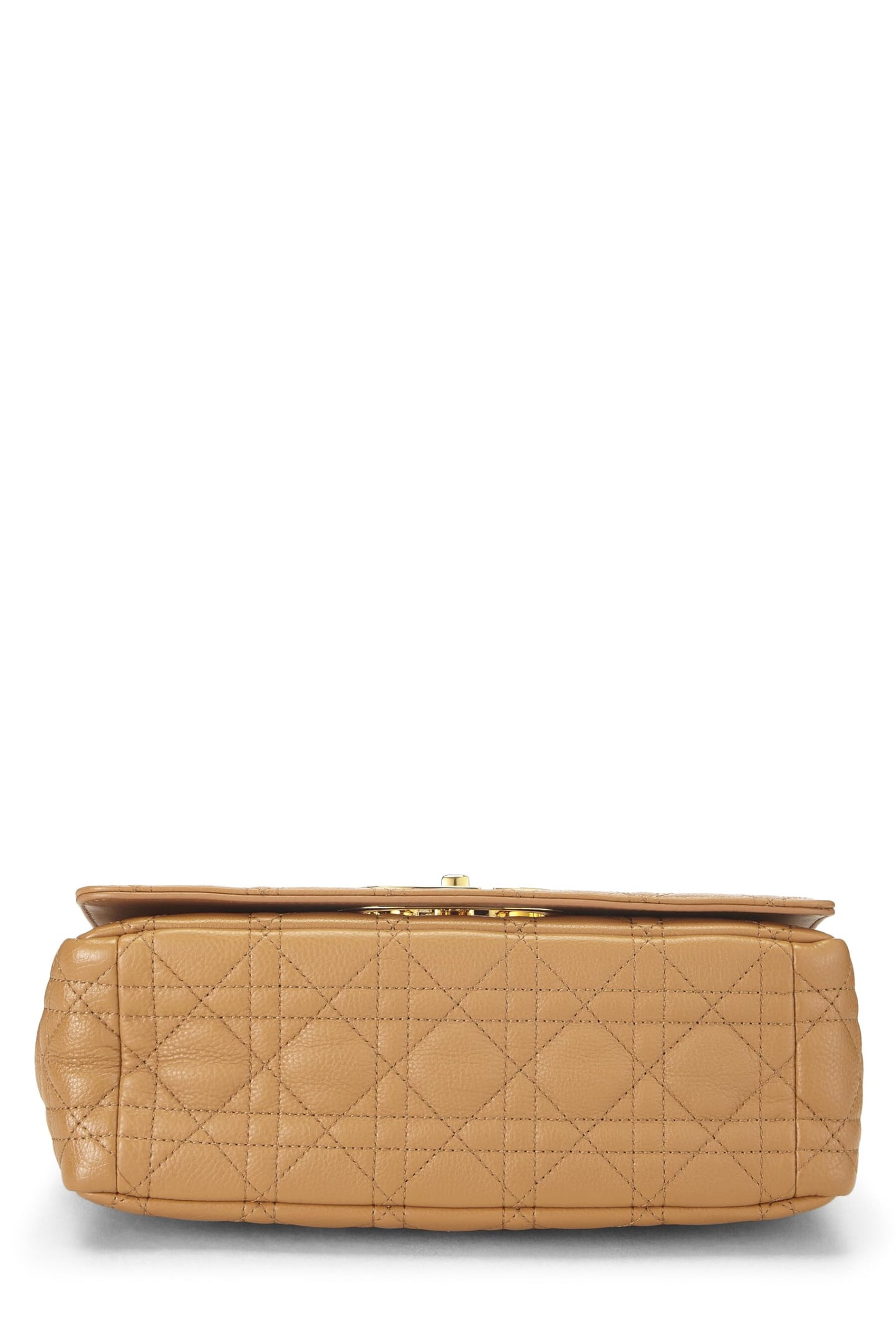 Dior, Brown Cannage Calfskin Caro Bag Medium, Brown