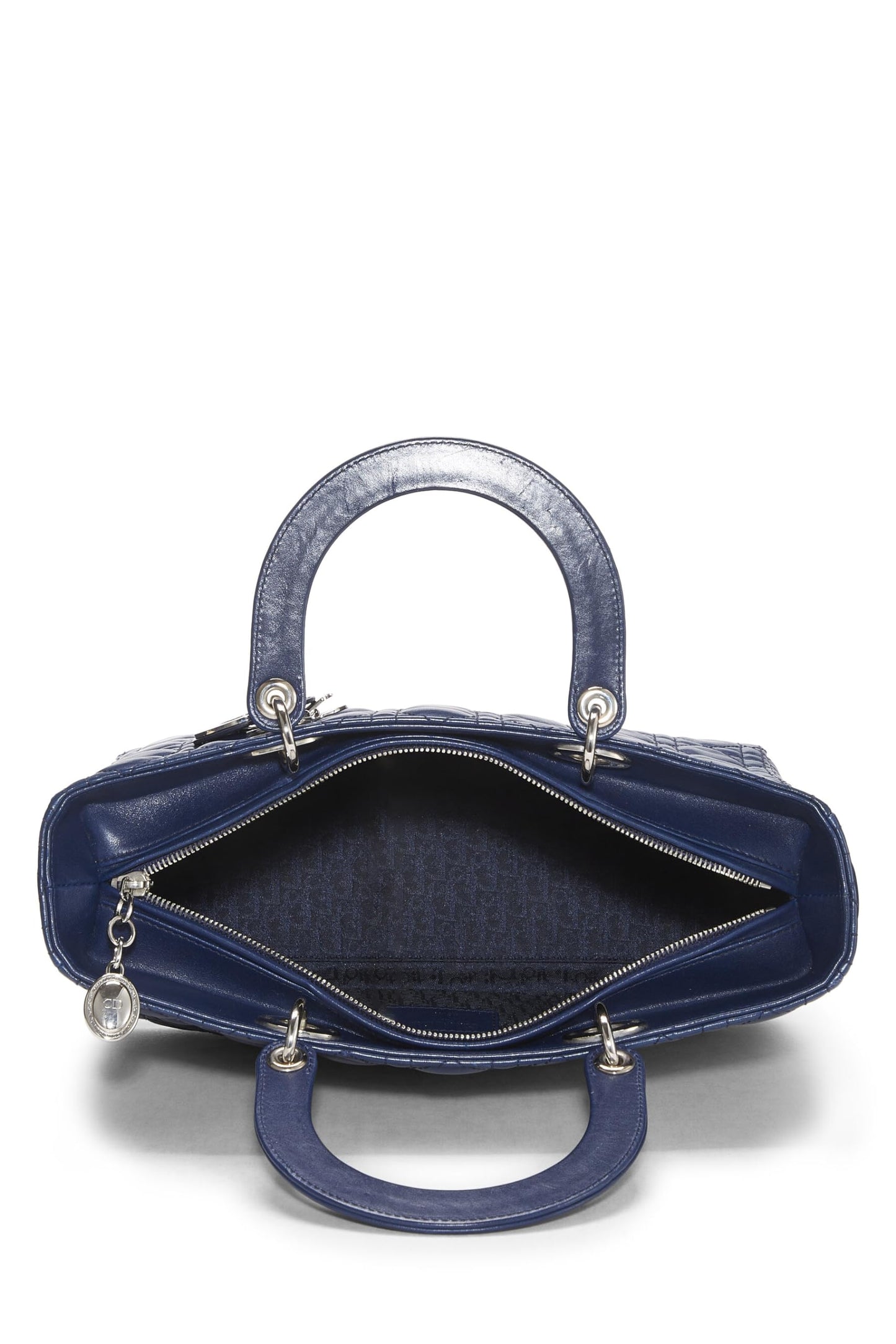 Dior, Blue Cannage Quilted Lambskin Lady Dior Large, Blue